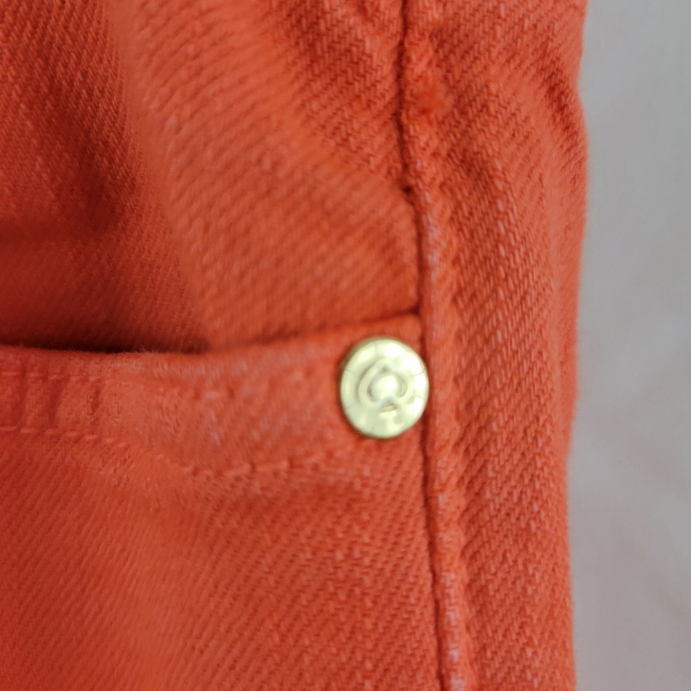 Kate Spade New York Broome Street Orange Jeans Size 27 - Picture 2 of 6